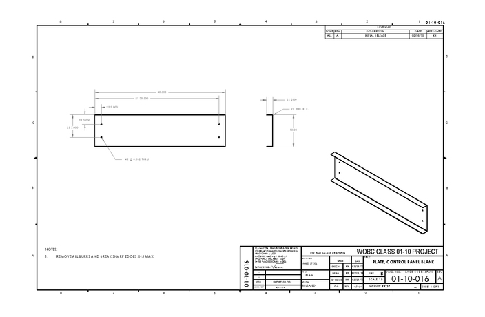 Frame Part 16 - Engine Stand - Class Project