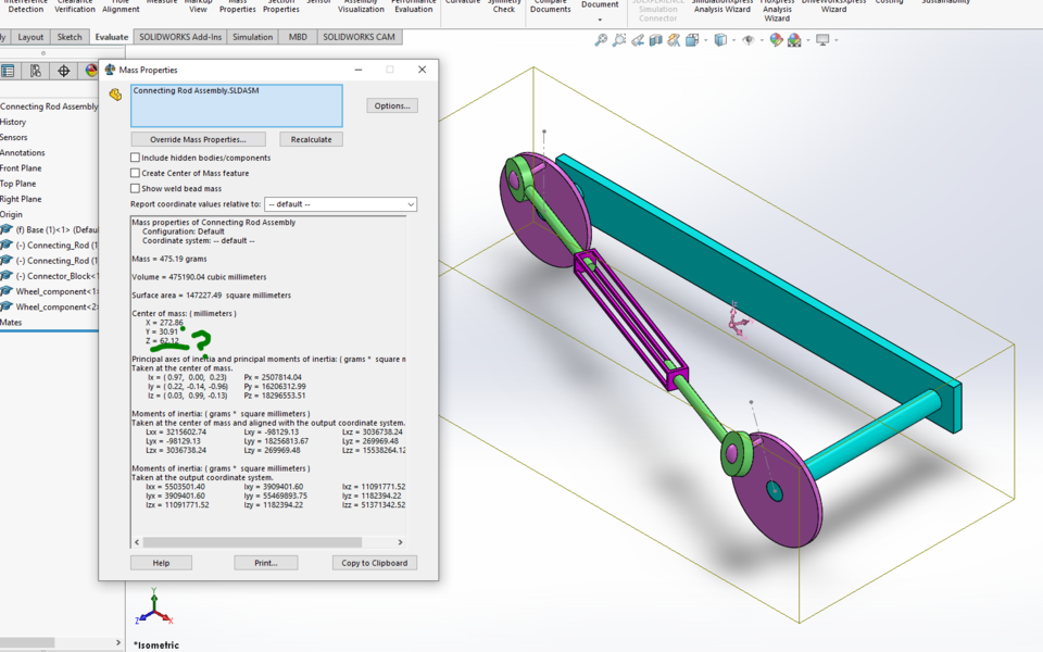 Connecting Rod Assembly 3D CAD Model Library GrabCAD