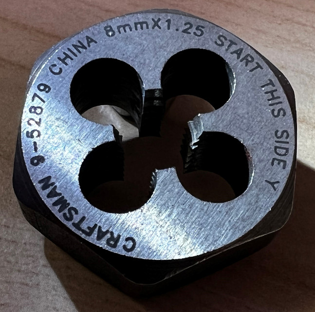 M81.25 Thread Die 3D CAD Model Library GrabCAD