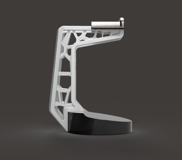 Headphone Stand 3D CAD Model Library GrabCAD