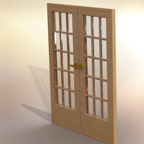 Double French Doors With Glass