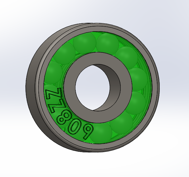 608zz Bearing 3D CAD Model Library GrabCAD
