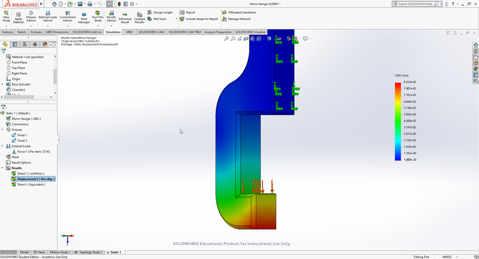 Canadian Tire Mirror Hanger 3D CAD Model Library GrabCAD