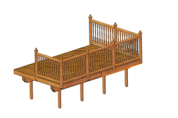 Deck, Wood Home