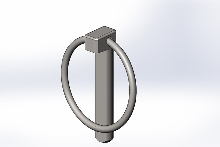 LYNCH PIN 5/16" DIAMETER X 1-1/4" USABLE LENGTH - SOLIDWORKS - 3D CAD