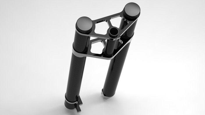 Rigid fork for 29" mountain bikes