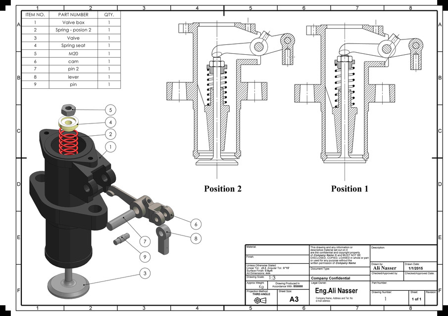 Air Valve 3D CAD Model Library GrabCAD