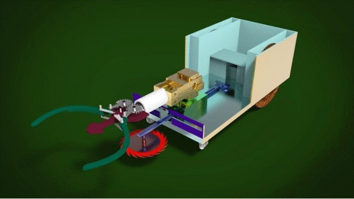 Robot for autonomous cutting and placing purpose