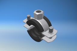 Pipe clamp 1/2" 20-24mm