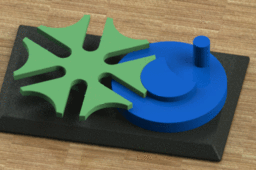 6 slotes geneva mechanism.