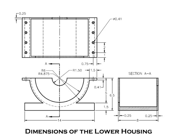 Motor Blower Lower Housing
