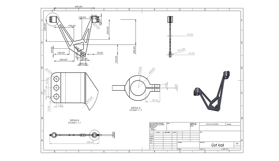 SUSPENSİON CONSEPT double wishbone 3D CAD Model Library GrabCAD
