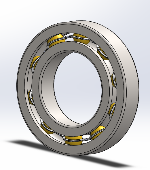 Deep Groove Ball Bearing 3D CAD Model Library GrabCAD