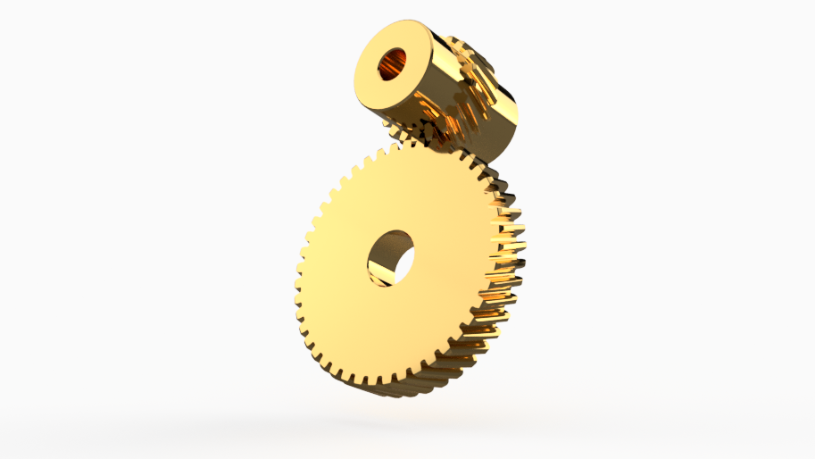 Animated. Helical Gears Transmission 1 3D CAD Model Library GrabCAD