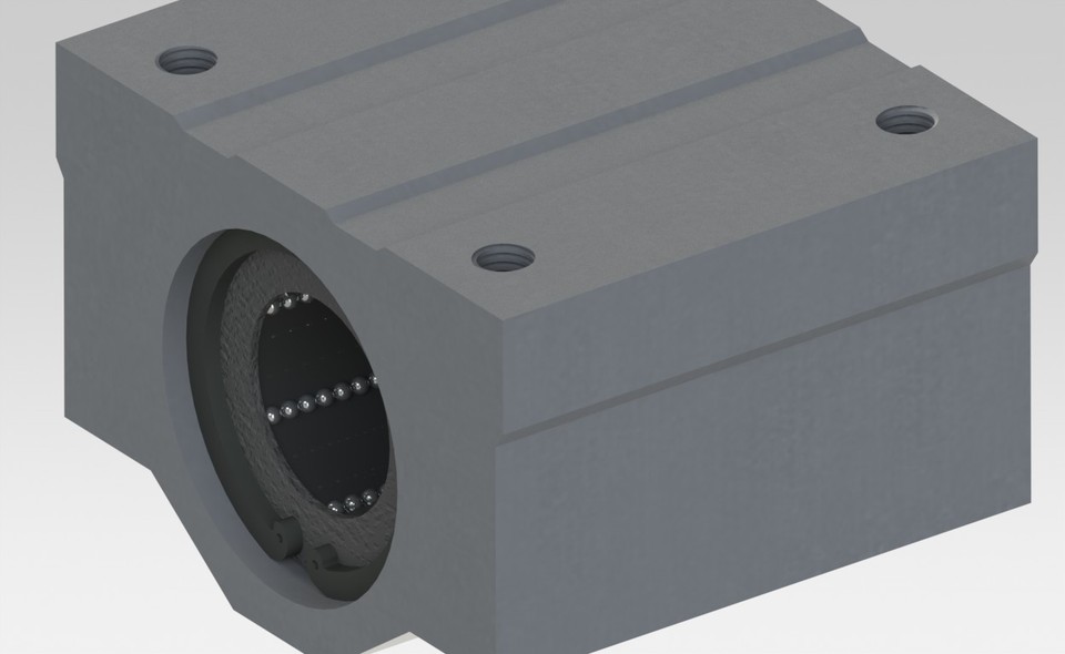 25mm Linear Bearing 3D CAD Model Library GrabCAD
