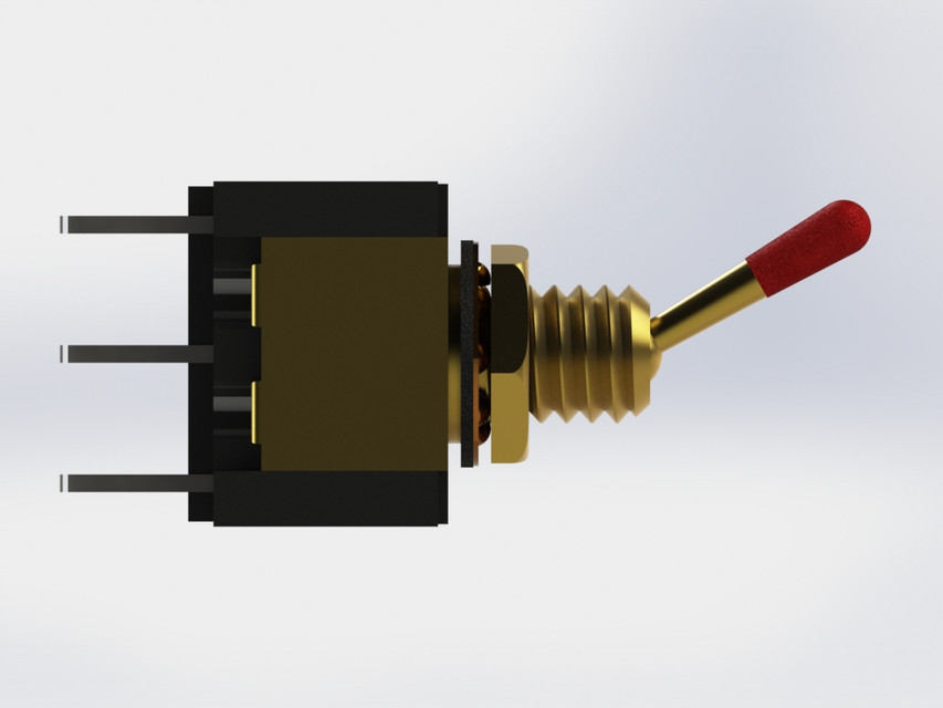 Toggle Switch 3D CAD Model Library GrabCAD