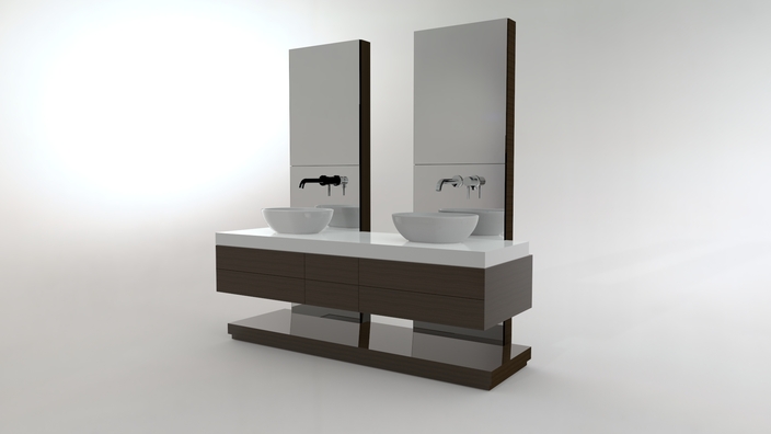 Free standing wash basin furniture