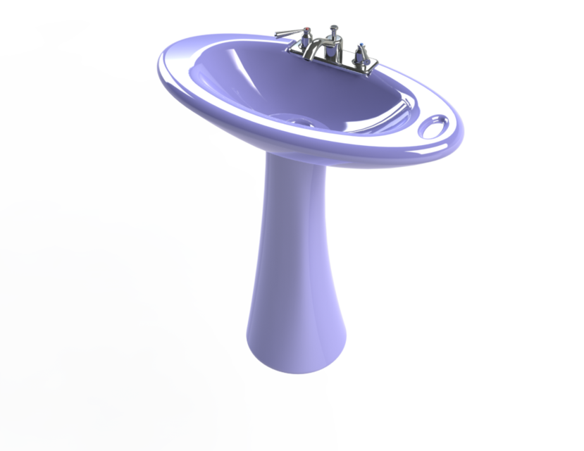 Bathroom Sink 3D CAD Model Library GrabCAD