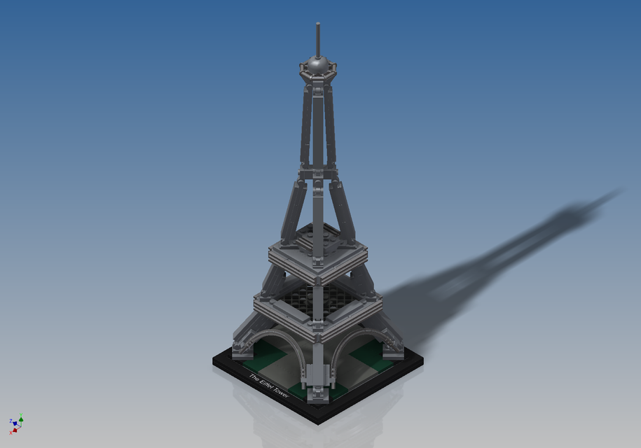 lego architecture - the eiffel tower (21019) - autodesk inventor lego architecture - the eiffel tower (21019) - autodesk inventor