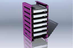 Fast insertion HDD rack with trays from xPredator case