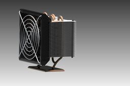 Unique CPU cooler with 12 Fans  and copper heat pipe.