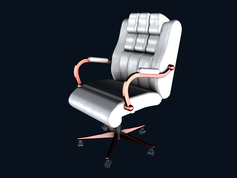 OFFICE ARM CHAIR narong Chimpeth 3D CAD Model Library GrabCAD