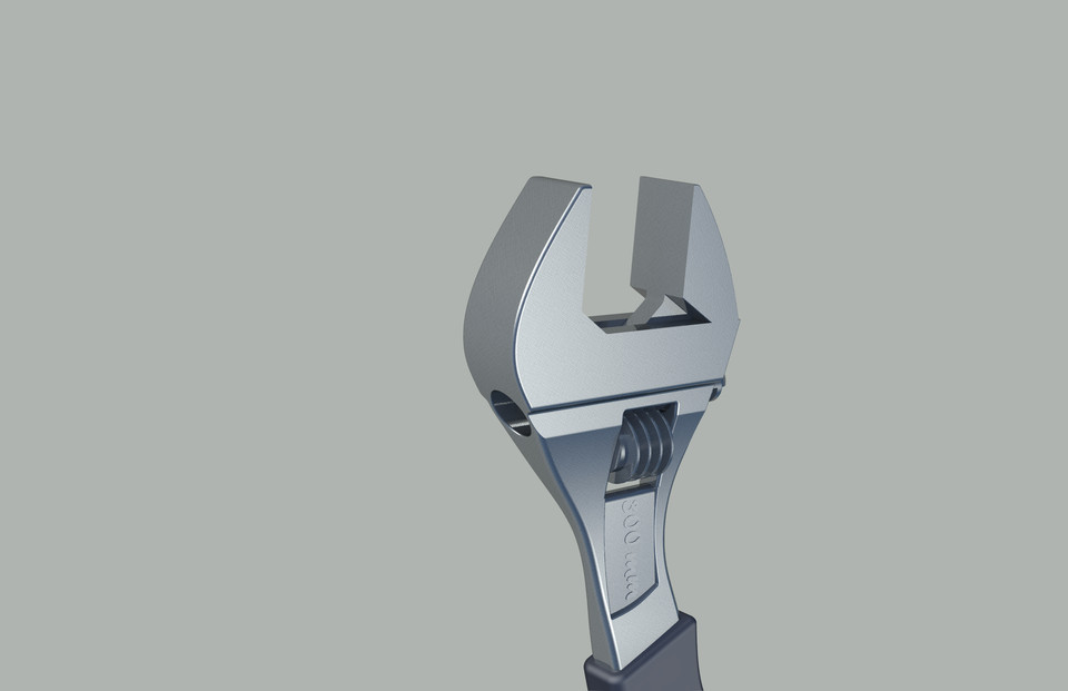 Adjustable spanner wrench 3D CAD Model Library GrabCAD