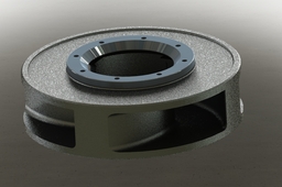 Pump impeller fi=790mm with protective ring