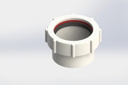 Straight waste pipe fitting 40mm