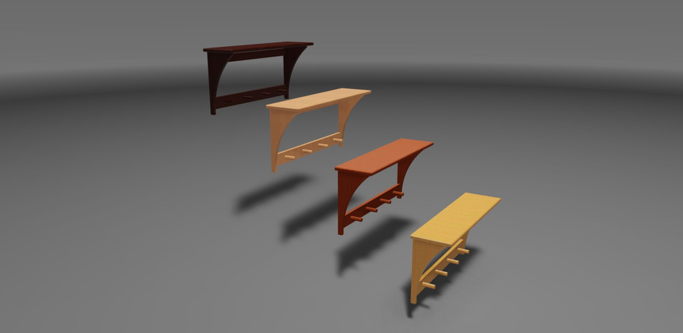 Hall shelf