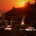 Italian Terrace Scene