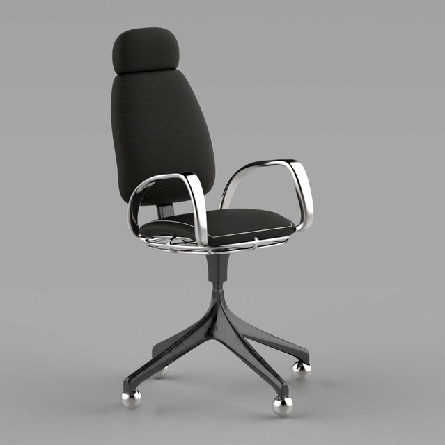 Exrcutive Office chair 3D CAD Model Library GrabCAD