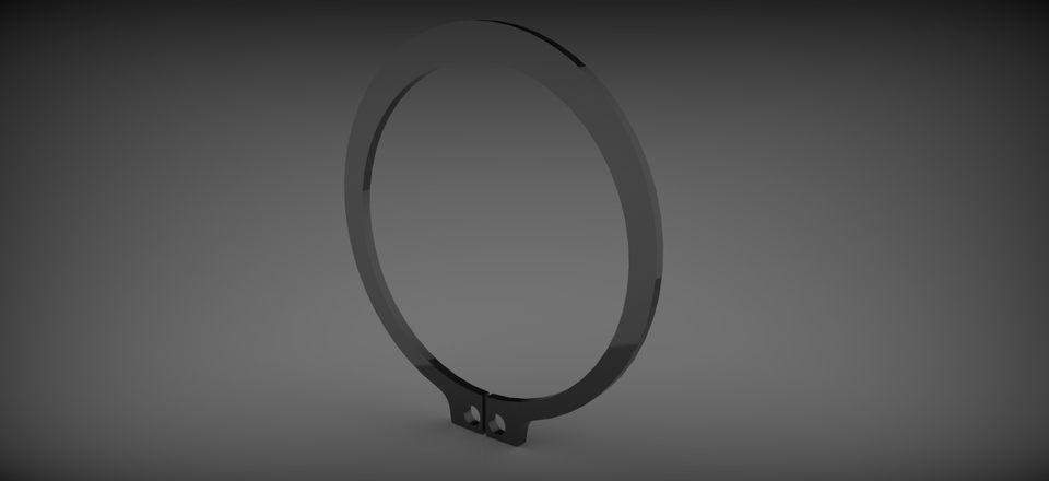 ANSI B27.1 Retaining Ring External for 3D Printing Event Challenge 2nd edition