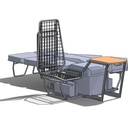 Folding rear seat