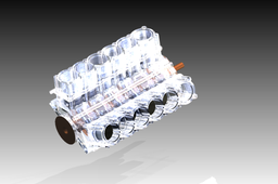 v12 engine rendering