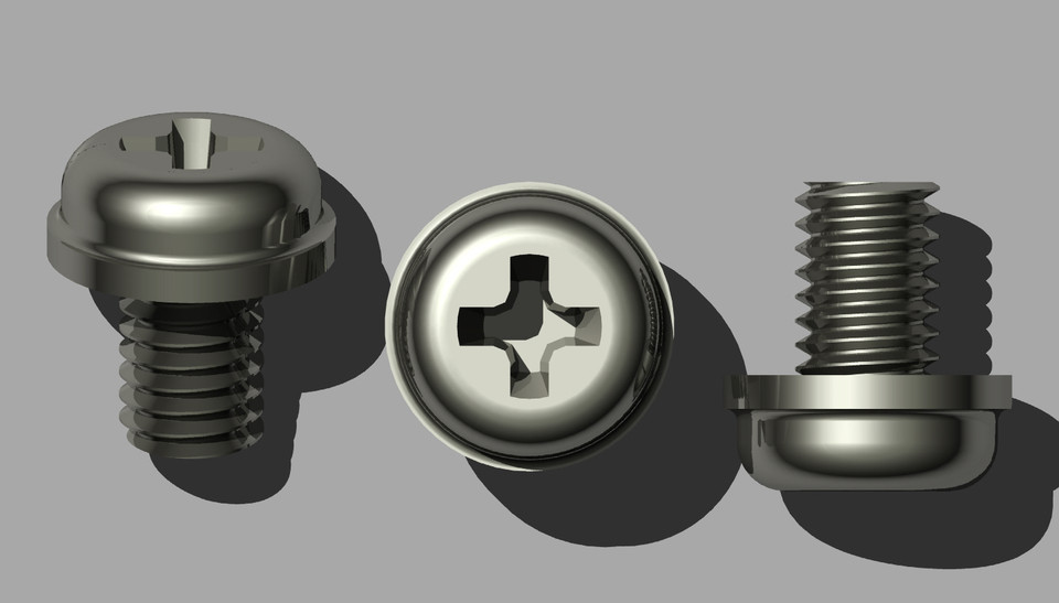 screw M3 3D CAD Model Library GrabCAD