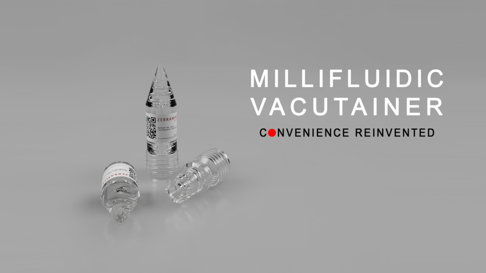 3D Printable Millifluidic Vacutainer