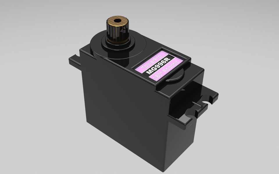 Servo Mg996r 3D CAD Model Library GrabCAD