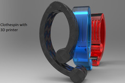 Clothespin 3d