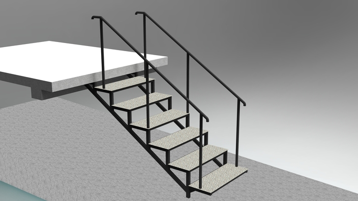 metal stairs