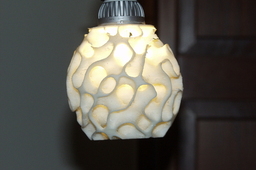 Gyroid Zonohedron Lamp Shade - Math Art by @Dizingof