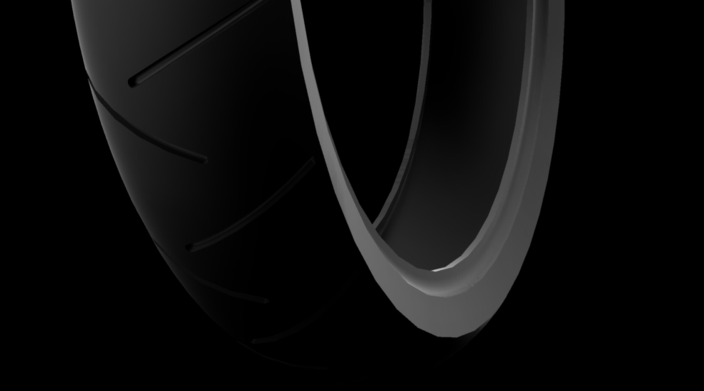 Motorcycle front tire - 120/60R17
