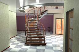 Staircase joining 1nd and 2st floors. Two variants!