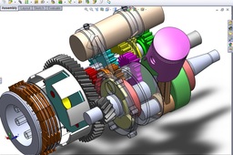 Two stroke engine.