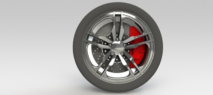 Alloy Wheel, Tire and Brakes