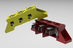 Screw To Tab Terminal Block, 3 Pole FV110