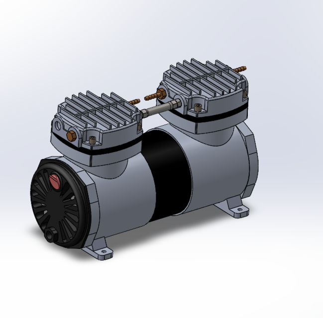 vacuum pump 3D CAD Model Library GrabCAD