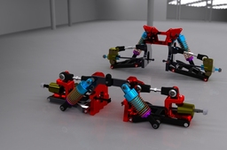 RC Car Front & Back Suspension with Nitro Engine