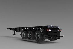 Henred Fruehauf tri-axle trailer