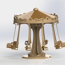 wooden carousel